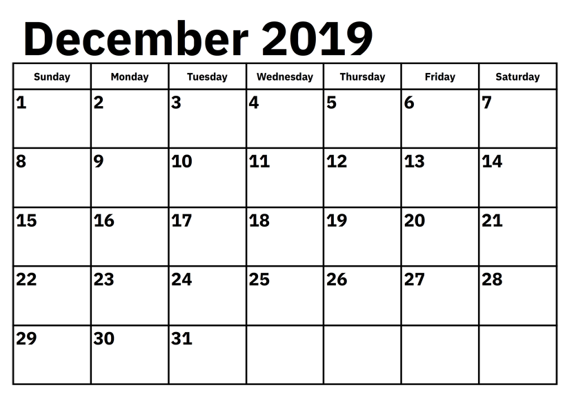 December 2019 Calendar : Makes Your Day | Free Printable Calendar ...