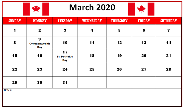 Cute March 2020 Calendar PDF In Latest Design | Free Printable Calendar ...