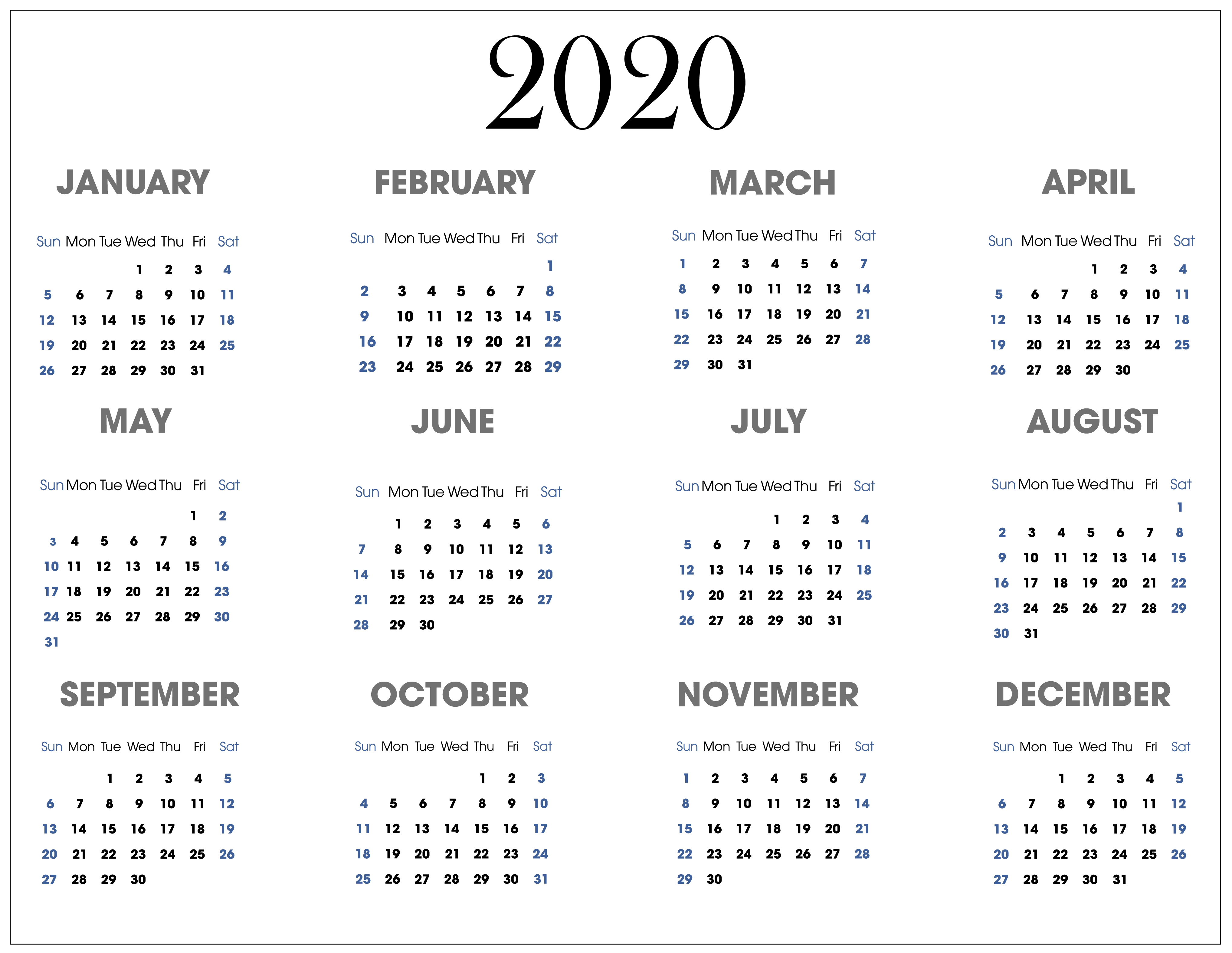 適切な 2020 A4 Calendar With Week Numbers ジャトガヤマ