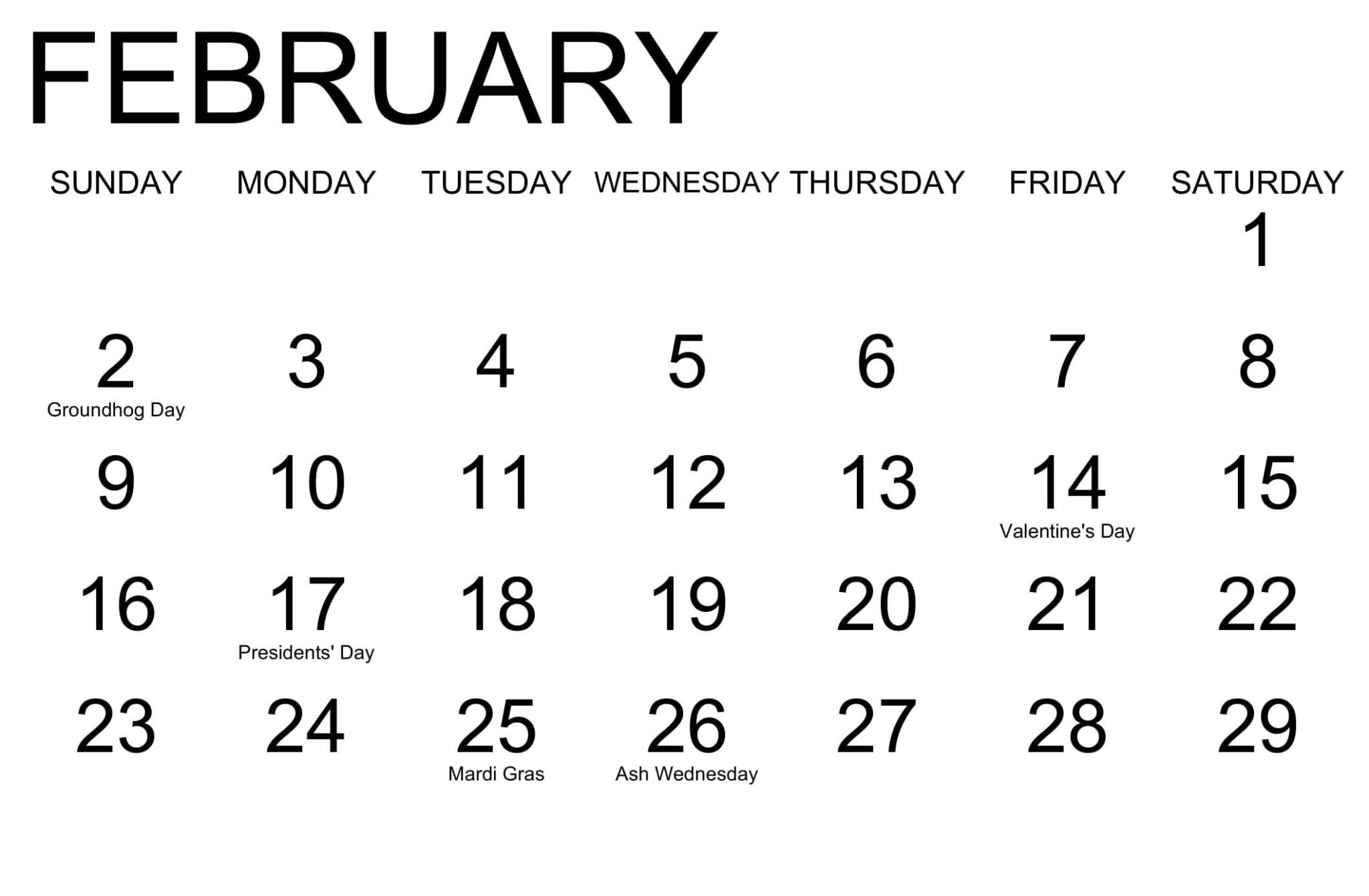 Feb 2020 Calendar Successful Tips For Everyone | Free Printable Calendar