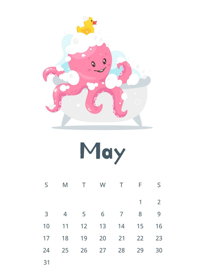 May 2020 Calendar Printable For Kids