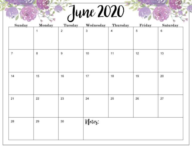 June 2020 Monthly Calendar Tools Your Business Should Use | Free ...