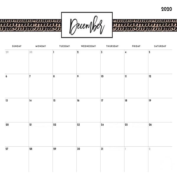 Calendar December 2020 With Holidays