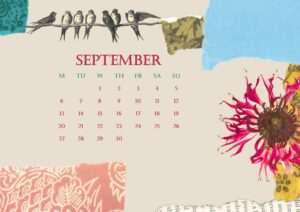Floral Printable Calendar For September 2021 | Free Printable Calendar