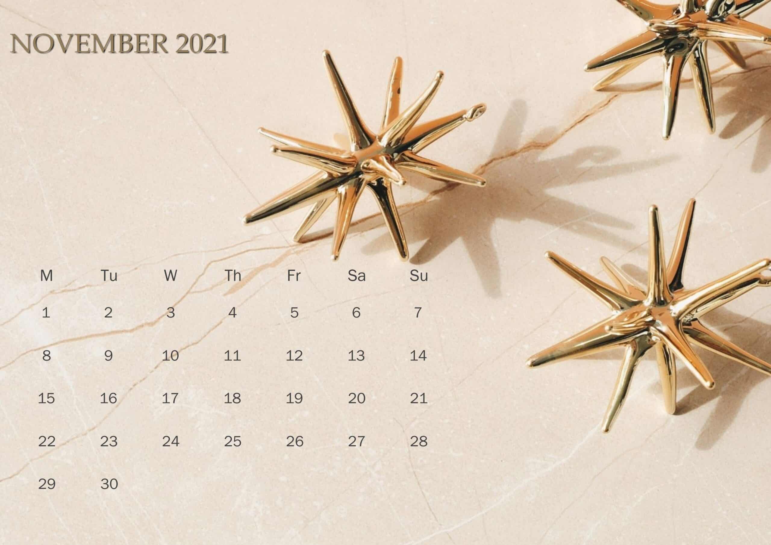 Cute Calendar November 2021