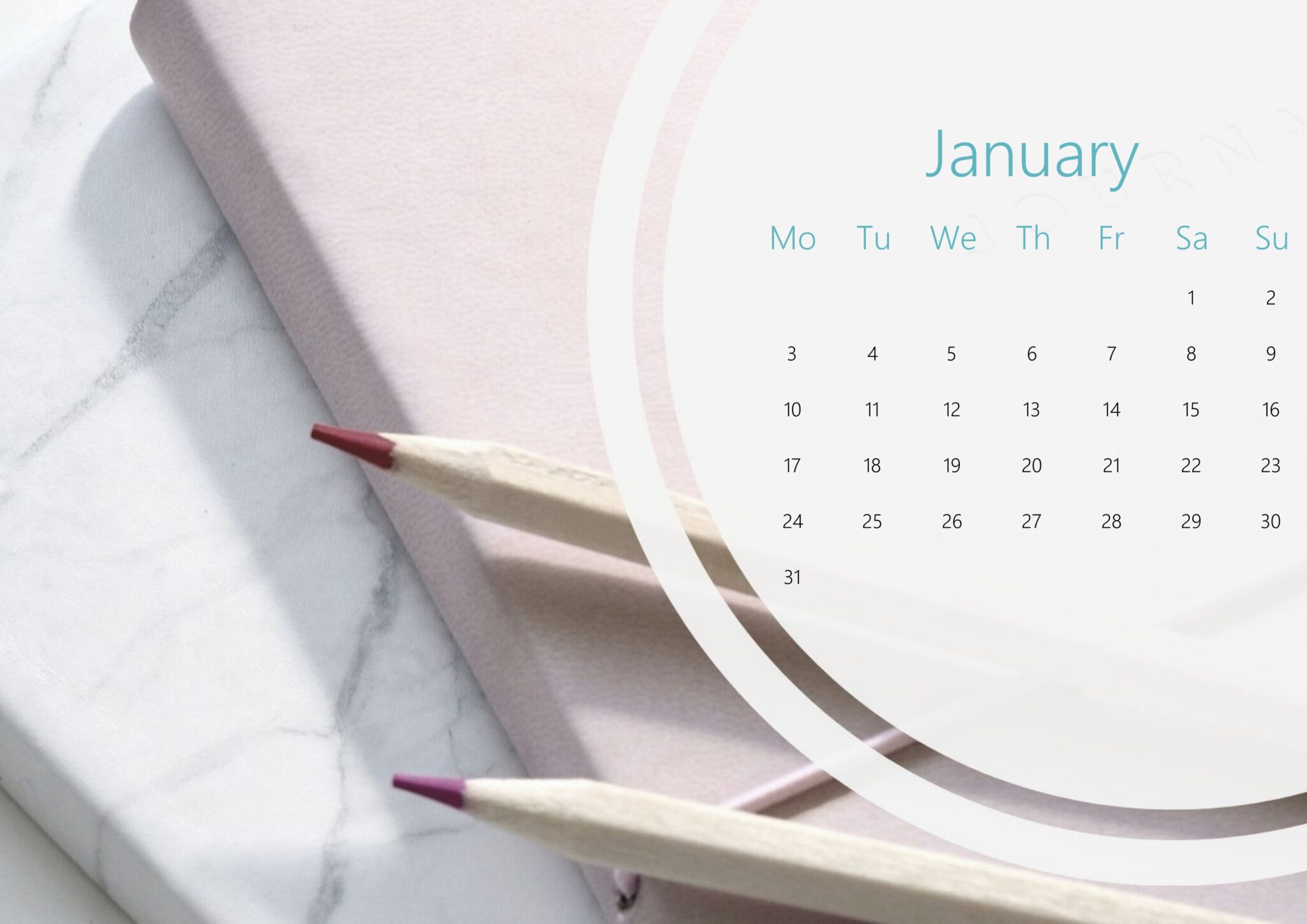 Cute Printable Calendar For January 2022 | Free Printable Calendar