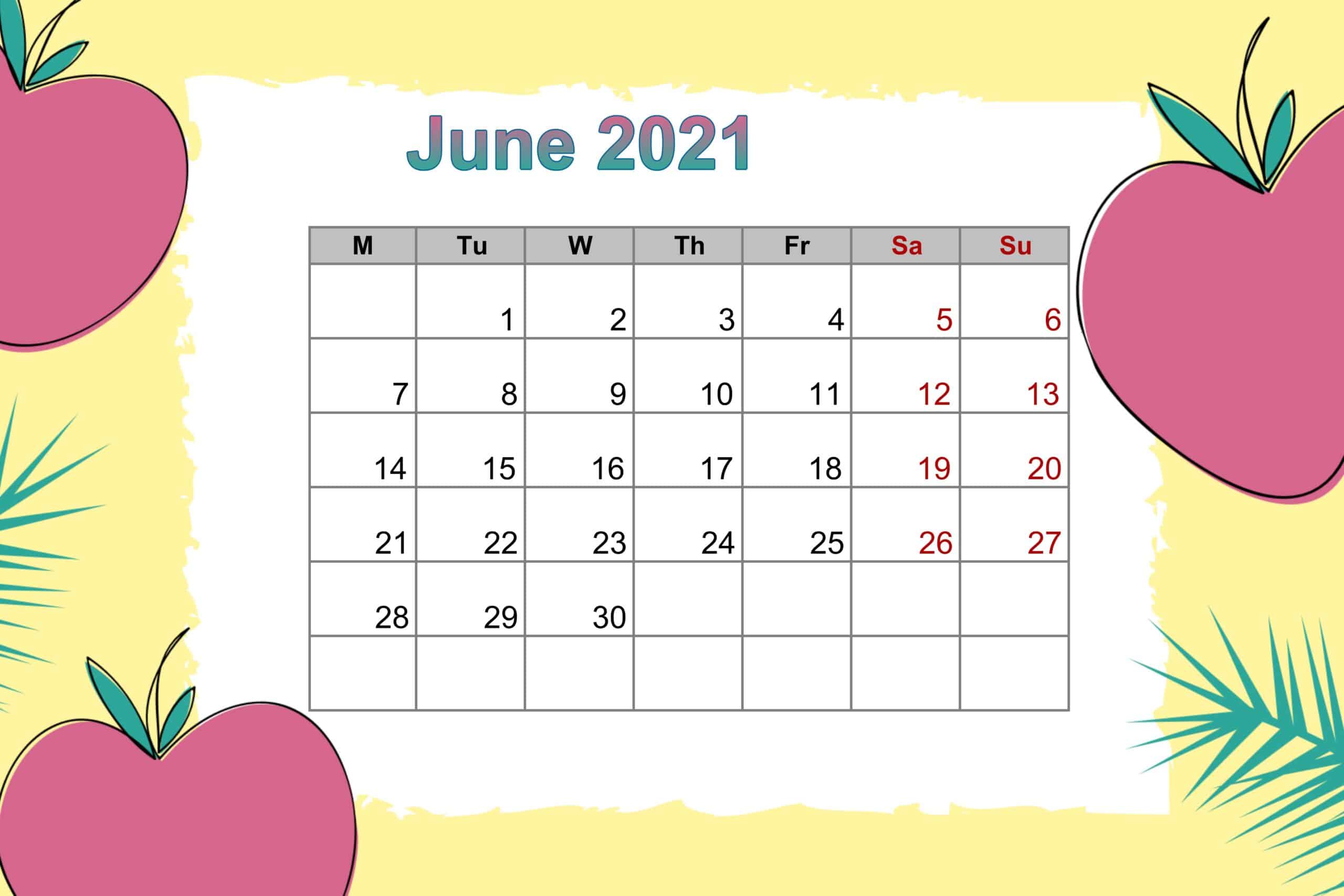 June 2021 Floral Calendar